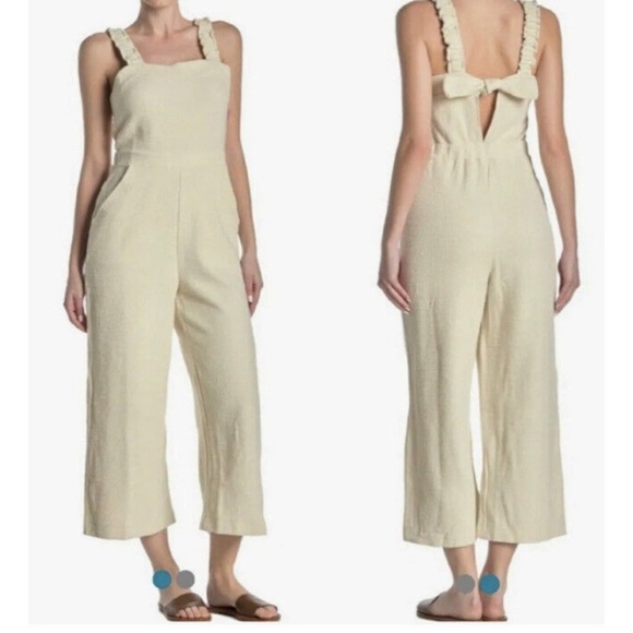 Texture & Thread Madewell ruffle strap jumpsuit 2 - Picture 1 of 9